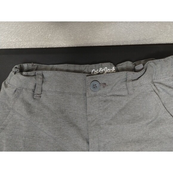 Cat & Jack Boys Flat Front Shorts Gray Chambray 10 - Picture 10 of 10